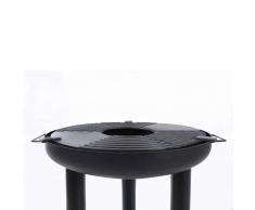 BBGRILL Barbacoa parrilla y plancha acero negro