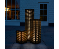 Luxform Lámpara solar LED de suelo Martinique 25 cm negra 30040