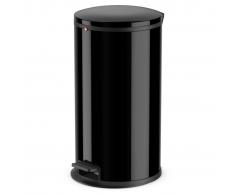 Hailo Cubo de basura con pedal Pure tamaño L 25 L negro 0530-060