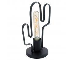 EGLO Lámpara de mesa Coldfield diseño de cactus negro