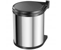 Hailo Papelera de armario Compact-Box tamaño M 15L acero inox 3555-101