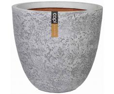 Capi Maceta redonda Nature Rock 43x41 cm color marfil PKRCI212