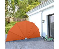 vidaXL Toldo lateral plegable terraza color terracota 200 cm