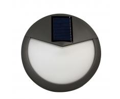 Luxform Aplique solar LED de jardín Pasadena color antracita 38187