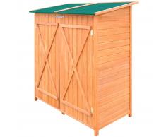 vidaXL Cobertizo de Madera Para El Almacenamiento de Herramientas de Jardín