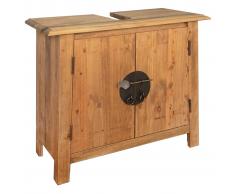 vidaXL Armario tocador cuarto de baño madera reciclada pino 70x32x63cm