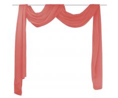 vidaXL Cortina de gasa 140x600 cm roja