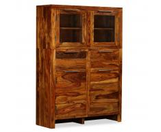 vidaXL Aparador de madera maciza sheesham 100x35x140 cm