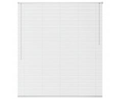 vidaXL Persiana aluminio 100x130 cm blanca
