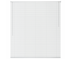 vidaXL Persiana aluminio 100x130 cm blanca
