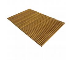 vidaXL Alfombrilla de baño de madera de acacia 80x50 cm