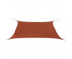 vidaXL Toldo de vela rectangular tela Oxford 2x4 m terracota
