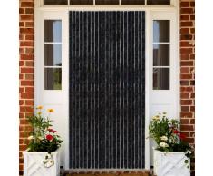 vidaXL Cortina mosquitera de chenilla gris antracita 100x220 cm