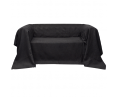 vidaXL Funda color antracita para sofá de micro-gamuza, 140 x 210 cm