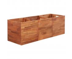 vidaXL Jardinera de madera de acacia 150x50x50 cm