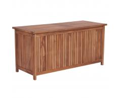 vidaXL Caja de almacenaje de jardín 120x50x58 cm madera maciza de teca