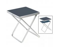 Camp Gear Taburete plegable de camping aluminio gris 1404346