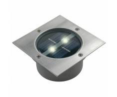 Ranex SMARTWARES Foco solar cuadrado 0,12 W plateado 5000.198