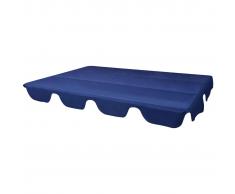 vidaXL Dosel de reemplazo para columpio de jardín azul 226x186 cm