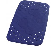 RIDDER Alfombrilla de baño antideslizante Plattfuß 72x38 cm azul 67063