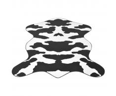 vidaXL Alfombra con forma 110x150 cm estampado de vaca negro