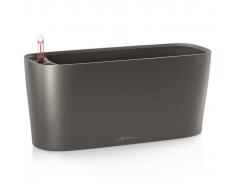 LECHUZA Jardinera de mesa Delta 20 ALL-IN-ONE negro metálico 15563