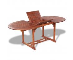 vidaXL Mesa de jardín madera maciza de acacia 200x100x74 cm