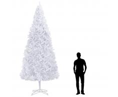 vidaXL Árbol de Navidad artificial 400 cm blanco