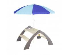 AXI Mesa de picnic infantil Kylo gris y blanca A031.021.00