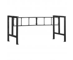 vidaXL Patas de mesa de comedor de hierro fundido 150x68x73 cm