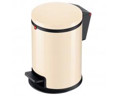 Hailo Papelera con pedal Pure tamaño S 3 L vainilla 0504-050