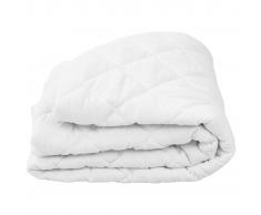 vidaXL Protector de colchón acolchado pesado blanco 70x140 cm