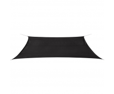 vidaXL Toldo de vela rectangular 4x6 m HDPE gris antracita