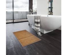 vidaXL Alfombrillas de baño 4 unidades bambú marrón 60x90 cm