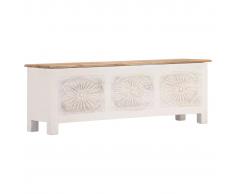 vidaXL Caja de almacenaje de madera maciza de acacia 120x30x40 cm