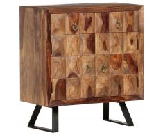 vidaXL Armario auxiliar de madera maciza de sheesham 70x35x75 cm