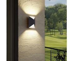 EGLO Lámpara de pared exterior LED Predazzo 2x2,5W blanco