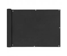 vidaXL Toldo para balcón tela oxford 75x400 cm gris antracita