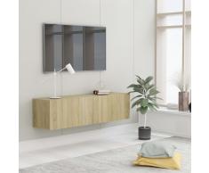 vidaXL Mueble para TV aglomerado color roble Sonoma 120x30x30 cm