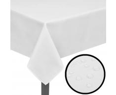 vidaXL 5 manteles blancos 190 x 130 cm