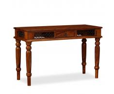 vidaXL Escritorio de madera maciza de sheesham 120x50x76 cm