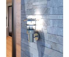 vidaXL Aplique de pared de acero inoxidable, para exterior