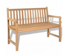 vidaXL Banco de jardín madera teca 120x62,5x90 cm