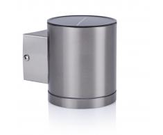 Smartwares Lámpara solar de pared con sensor 0.5 W plata GWS-001-DS