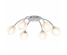 vidaXL Lámpara de techo con 6 bombillas LED G9 240 W