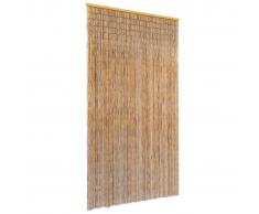vidaXL Cortina de bambú para puerta contra insectos 100x220 cm