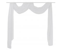vidaXL Cortina de gasa transparente, 140 x 600 cm, Blanco