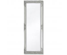 vidaXL Espejo de pared estilo barroco 140x50 cm plateado