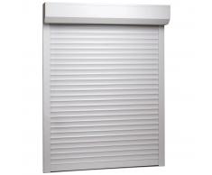 vidaXL Persiana enrollable aluminio blanca 120x150 cm
