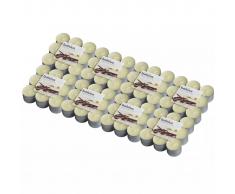 Bolsius Velas pequeñas perfumadas 144 uds. vainilla 103626949375